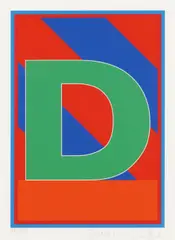 Dazzle Alphabet D by Peter Blake, pencil, offered Feb 2026