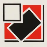 Red, White and Black initialled in pencil screenprint in colours on wove framed ARR Dimensions:sheet 14.8 x 14.8cm by Mary Webb, pencil, sold Feb 2026