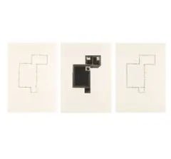 Untitled Triptych by Guillermo Kuitca, pencil, offered Feb 2026