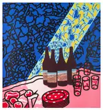 Picnic Set by Patrick Caulfield, pencil, offered Feb 2026