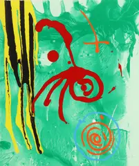 The Gnome by John Hoyland, pencil, sold Feb 2026