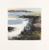 Fractured Shoreline VIII 2013 signed and numbered 25/75 in pencil etching with carborundum in colours framed ARR Dimensions:plate 41.4 x 43.4cm by Donald Teskey, pencil, sold Feb 2026