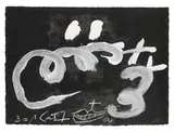 Espiral Blanca by Antoni Tàpies, pencil, sold Feb 2026