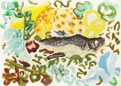Trout by Michael Heindorff, pencil, sold Feb 2026