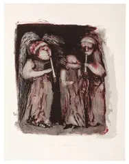 Study for Revelation III 1993 signed, titled and numbered 9/15 in pencil lithograph in colours unframed Dimensions:sheet 70.4 x 54.4cm by Maria Pacheco, pencil, sold Feb 2026