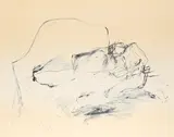 On My Knees by Tracey Emin, pencil, sold Feb 2026