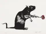 The Warrior by Blek le Rat, pencil, sold Feb 2026