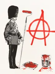 Anarchy Soldier by Thierry Guetta, pencil, sold Feb 2026