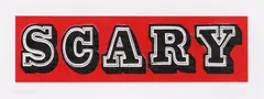 Scary by Ben Eine, pencil, sold Feb 2026