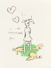 No One Understands Me by Antony Micallef, lithograph, sold Feb 2026