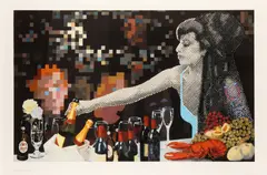 Belshazzer's Feast by Gerald Laing, pencil, offered Feb 2026