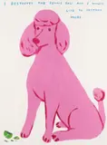 I Destroyed The Tennis Ball by David Shrigley, pencil, offered Feb 2026