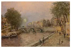 View of Paris by Jean-François Raffaëlli, oil on canvas, sold Feb 2026
