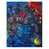 Nature-morte aux Fleurs by Karl Goldschmidt, oil on canvas, sold Feb 2026