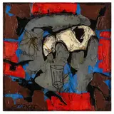 Nature Morte au Verre by Claude Venard, oil on canvas, sold Feb 2026