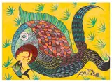 Peixes by Francisco Da Silva, oil, offered Feb 2026