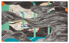 Untitled by David Ellis, acrylic and mixed, offered Feb 2026
