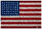 Flag by Ben Turnbull, acrylic and plastic, sold Feb 2026