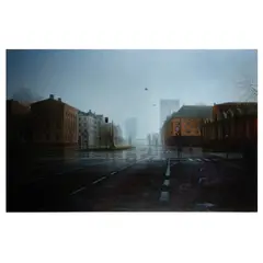 Dantes Plads oil on canvas Painted in 1998 (unframed) Dimensions:120 x 185 cm by Ulrik Møller, 1998, oil on canvas, offered Feb 2026