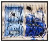 Tokyo Vending Machine Abstract Blue by Piers Bourke, mixed media and collage, offered Feb 2026
