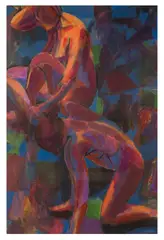 Figures by Steven Dove, drawing, sold Feb 2026
