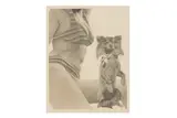Woman seated with dog by Celestino Valenti, pencil, offered Feb 2026