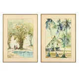 Rural Landscapes by Chuah Siew Teng, Watercolour on paper, offered Feb 2026