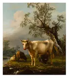 Milkmaid by Simon Andreas Krausz, oil on panel, sold Feb 2026