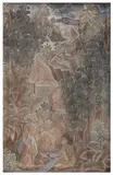 Jungle scene by F van Beem, oil on canvas, offered Feb 2026