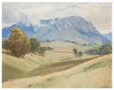 Mount Roland by Leonard Long, oil on board, sold Feb 2026