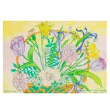 James Flowers by Oenone Hammersley, watercolour and pen, offered Feb 2026