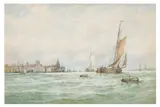 Shipping off Dordrecht by George Stanfield Walters, watercolour, offered Feb 2026