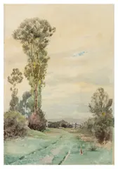 Pathway with rabbit by William Bright Morris, watercolour, offered Feb 2026