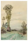 Pathway with rabbit by William Bright Morris, watercolour, offered Feb 2026