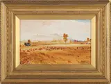 Autumn field by John Blair, watercolour, offered Feb 2026