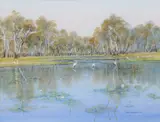 On Yellow Waters by Ben Shearer, watercolour, sold Feb 2026