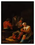 Tavern Scene by Justus van den Nypoort, oil, offered Jan 2026