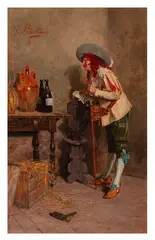 The connoisseur by Giuseppe Bortignoni, oil on panel, offered Jan 2026