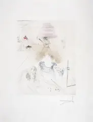 Le Vieil Hippie by Salvador Dalí, etching, sold May 2025