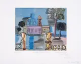 Le Casino de la Jetée à Nice by Raoul Dufy, Wood engraving printed in colours, sold May 2025