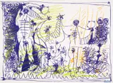 After by Pablo Picasso, Lithograph printed in colours, sold May 2025