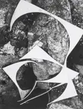 White Cut-outs on Stone by Kozo Haramoto, Stone Gelatin silver print, circa, offered May 2025
