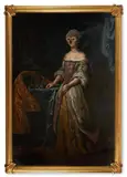 The night owl by James Perkins Studio, Oil and Acrylic on canvas, sold May 2025