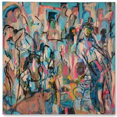Girls girls girls by Chris Moon, Oil on canvas, offered May 2025