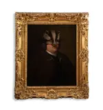 The badger by James Perkins Studio, Oil and acrylic on panel, sold May 2025
