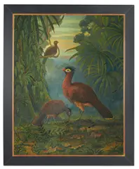 Nothocrax urumutum by Nigel Hughes, Oil on canvas, sold May 2025