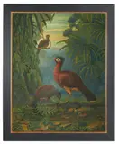 Nothocrax urumutum by Nigel Hughes, Oil on canvas, sold May 2025