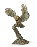 Owl in flight by Hamish Mackie, 2020, Bronze, sold May 2025