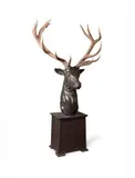 Richmond red by Sam Steel, Bronze with Red deer antlers, offered May 2025