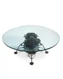An 'apollo 11' low table by Mark Stoddart, bronze, sold May 2025